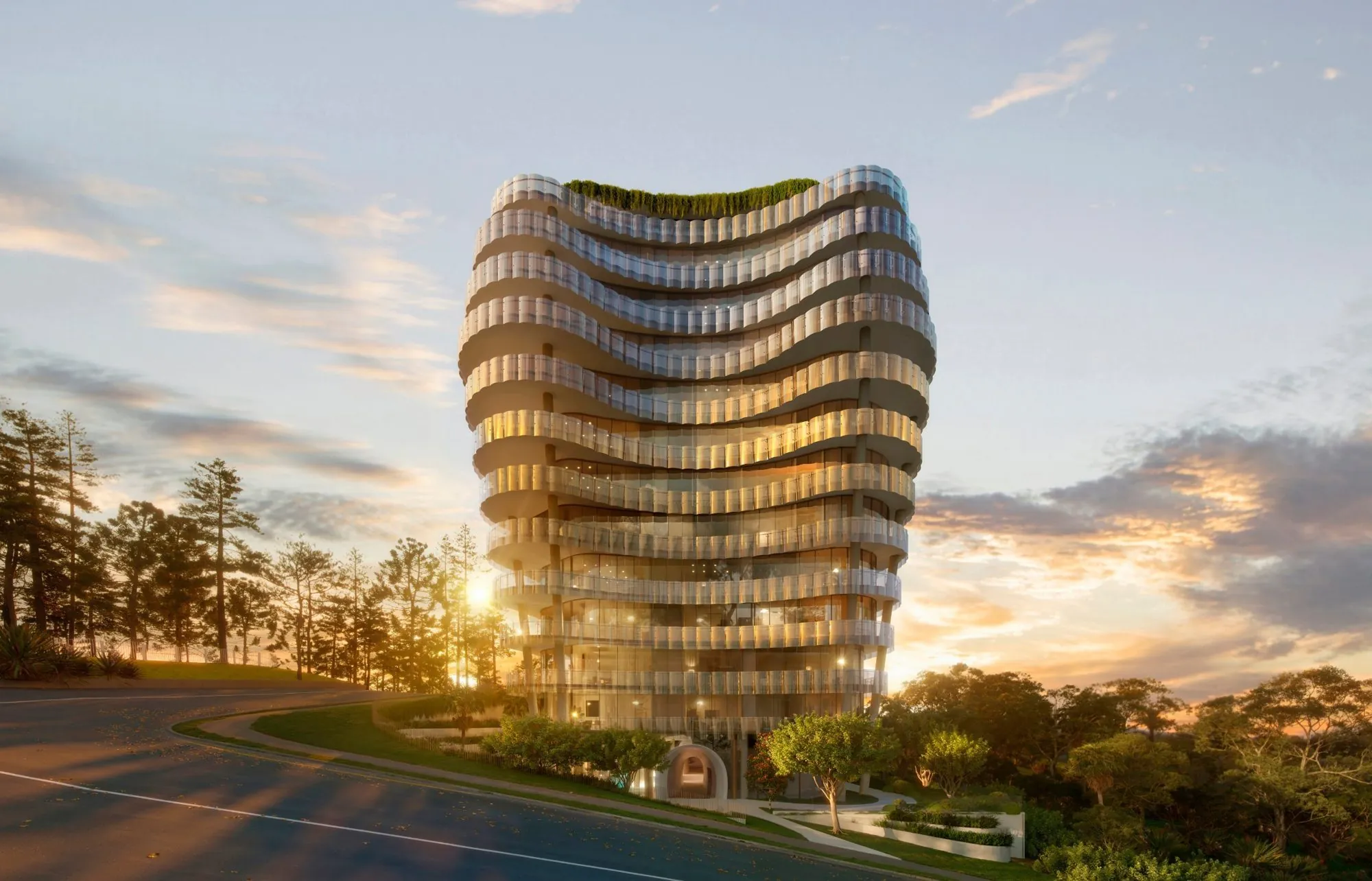 Greenmount Residences at golden hour (artist's impression)