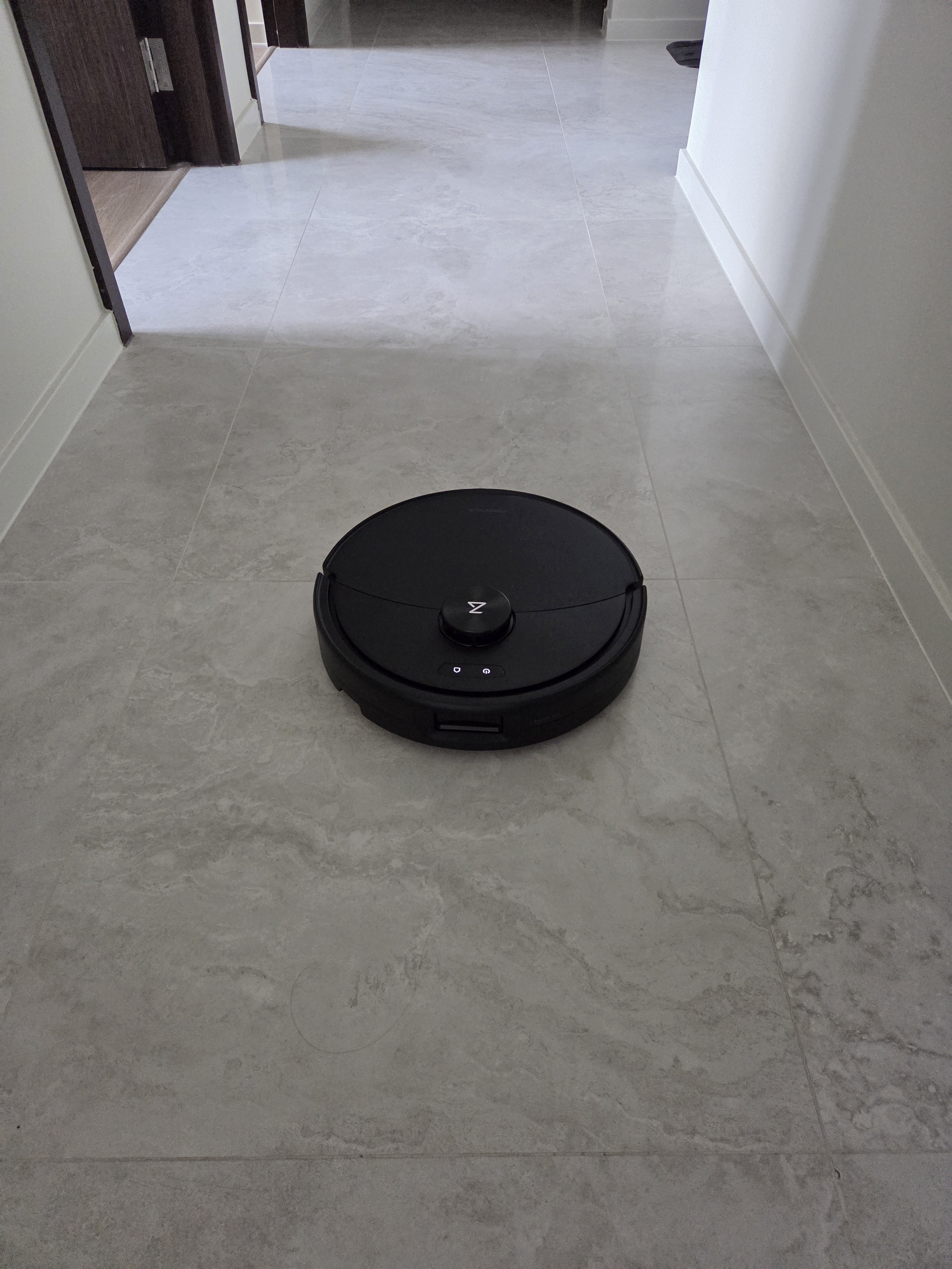 Completed project showcasing a robot cleaner in the walkway