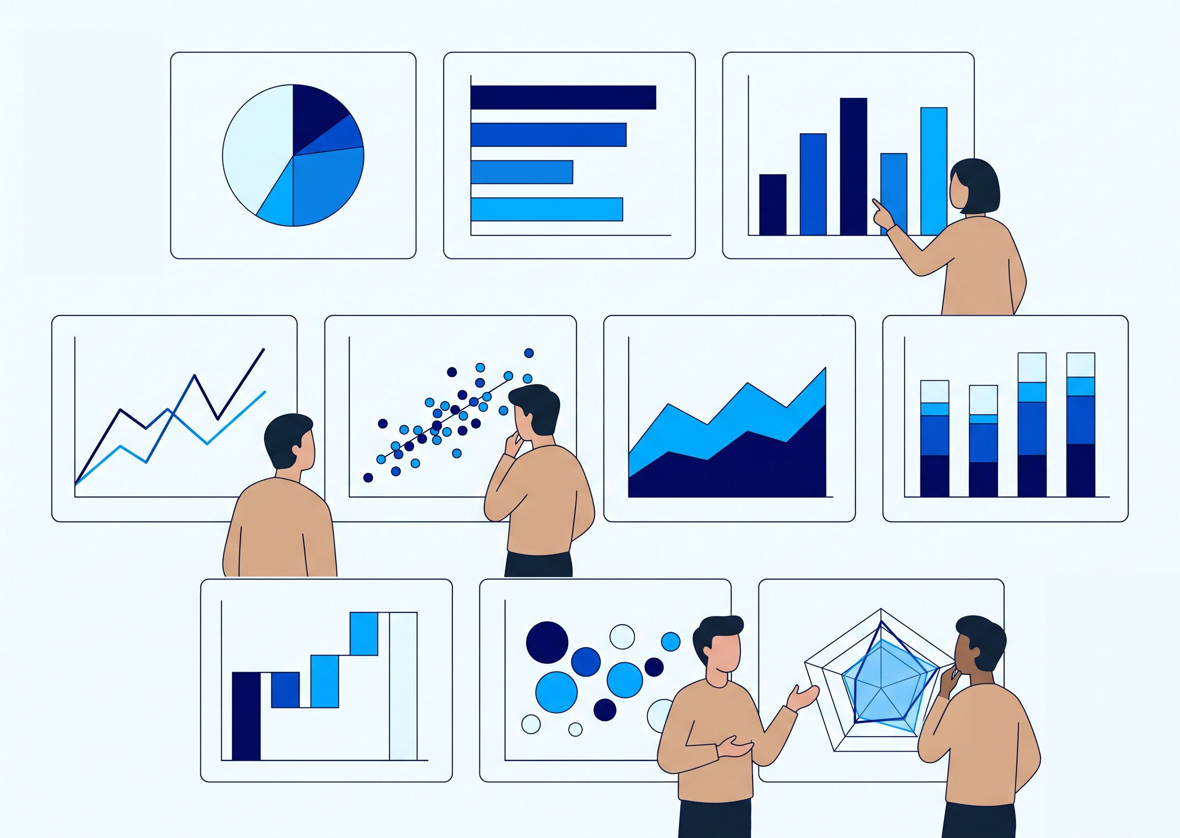 Powerpoint Example About Securing A Client 10 Chart Types for Clearer Data Visualization