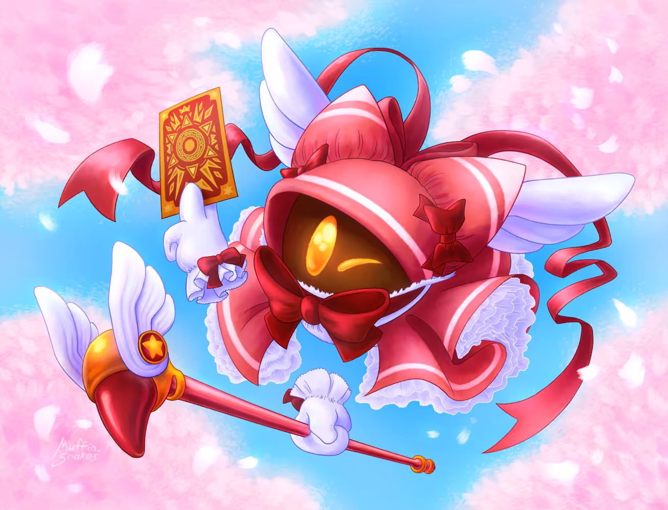 Magolor in one of Cardcaptor Sakura's main magical girl outfits.