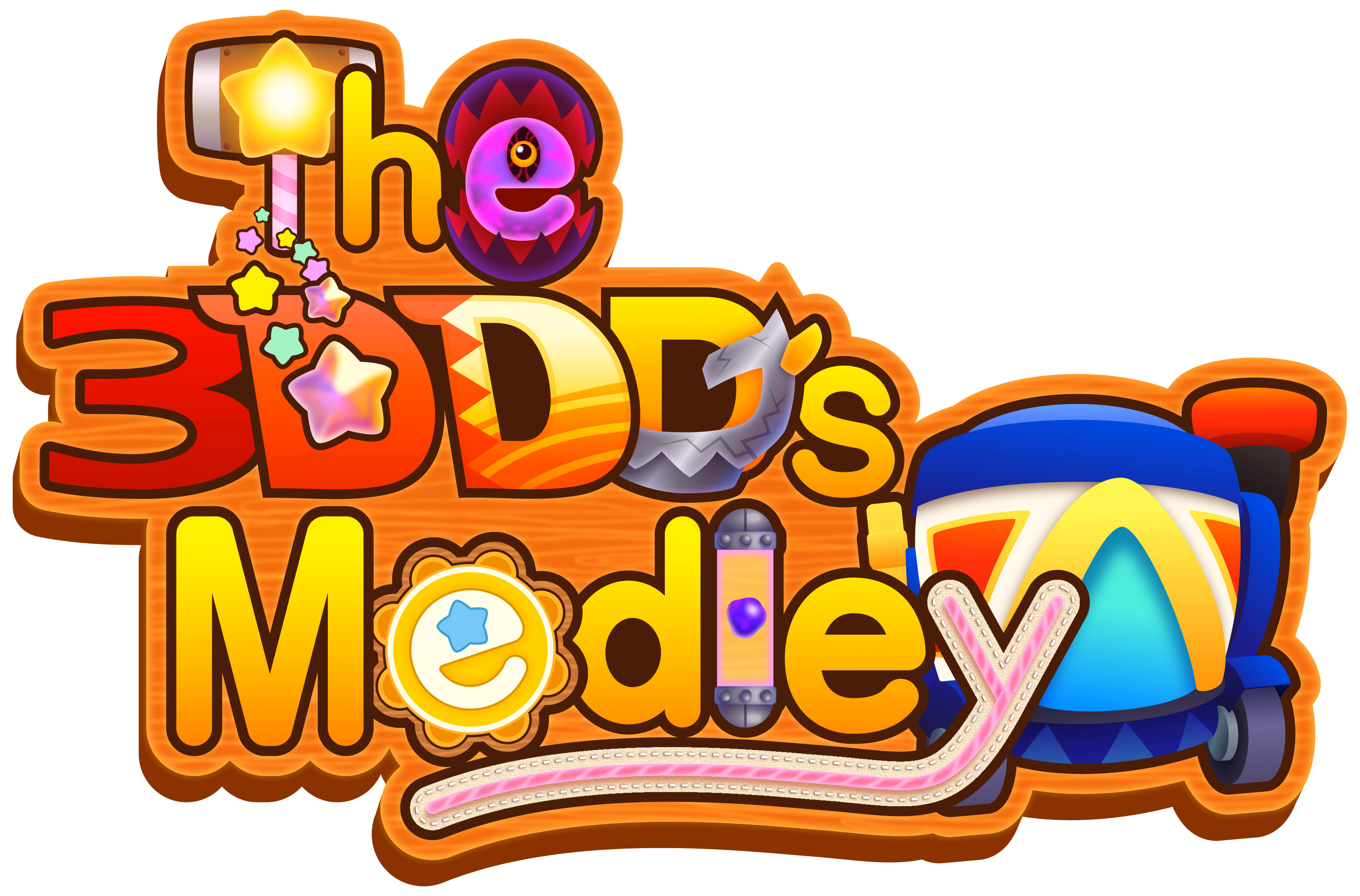 The stacked version of "The 3DDDs Medley" logo