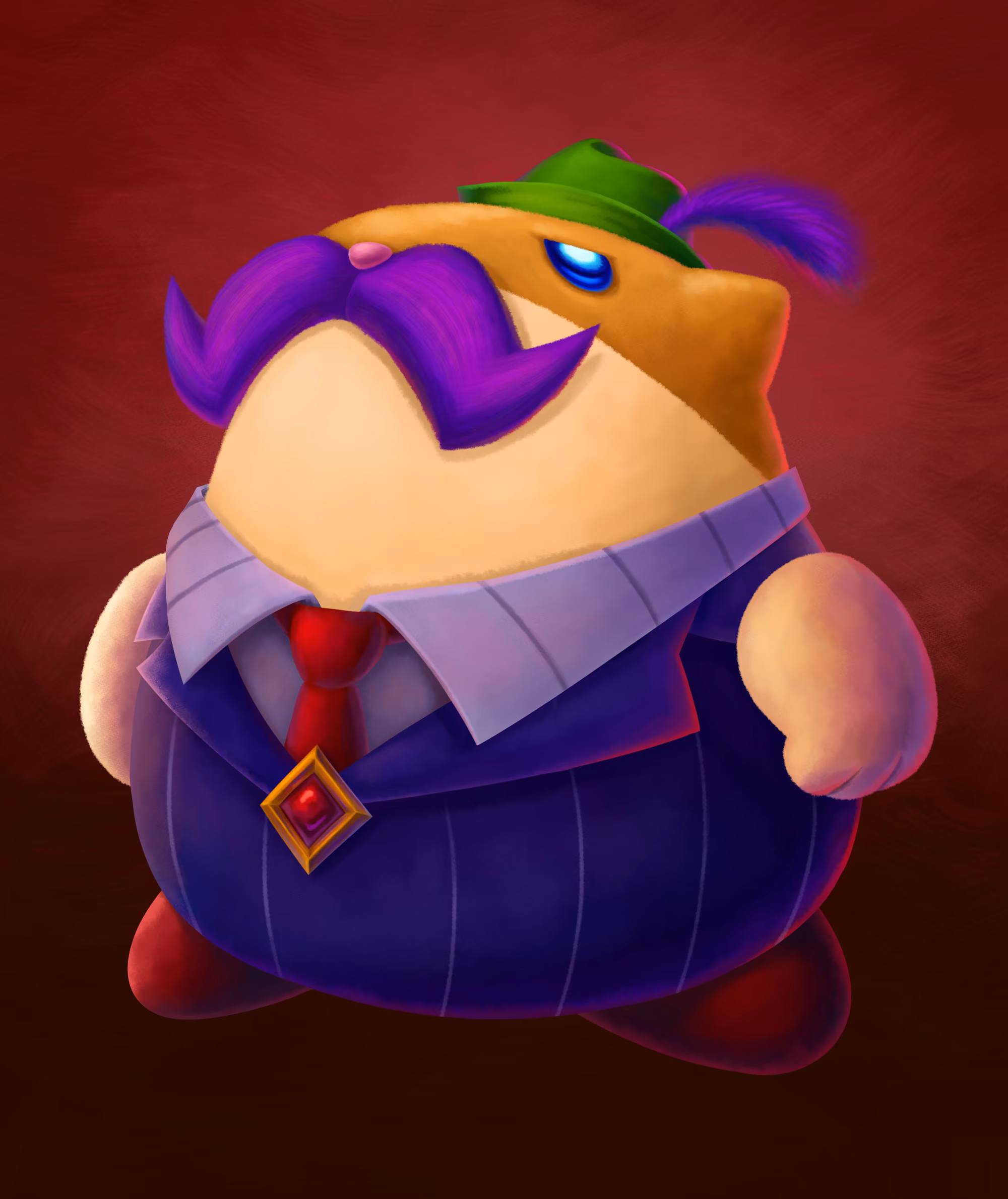 President Nooltmann standing proudly with his chest puffed out