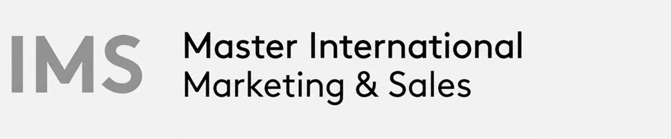 Logo of International Marketing and Sales Master's program at FH Münster