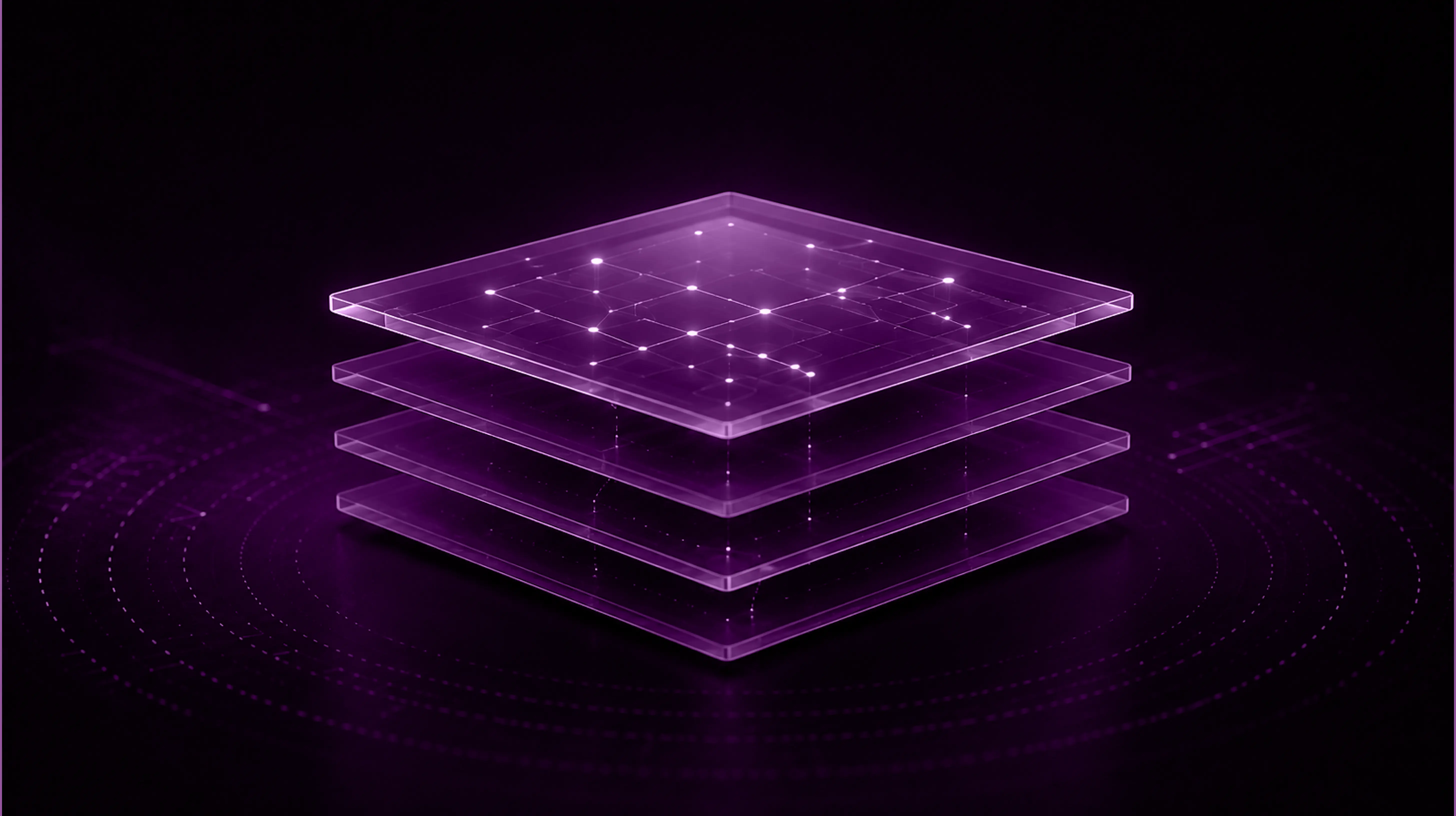 Digital neon outline of a human figure with highlighted points on a futuristic interface background.