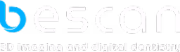 Bescan logo with tagline 3D Imaging and digital dentistry on black background.