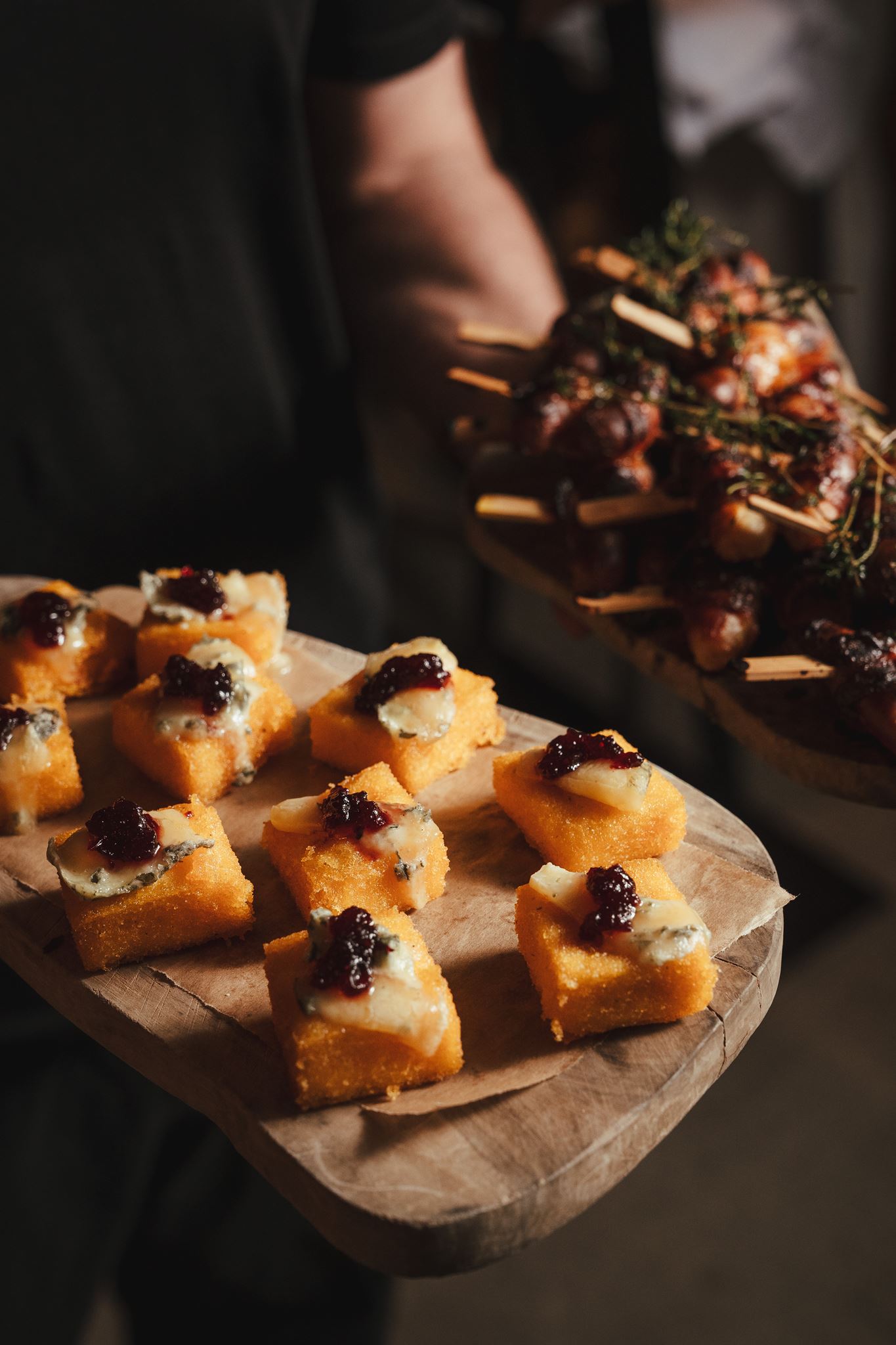 Tasty christmas canapes