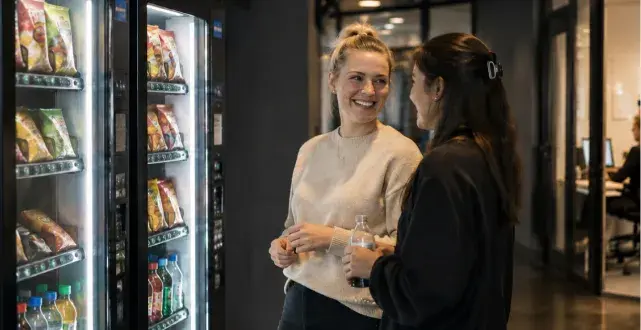 Snackautomaten im Büro Flur