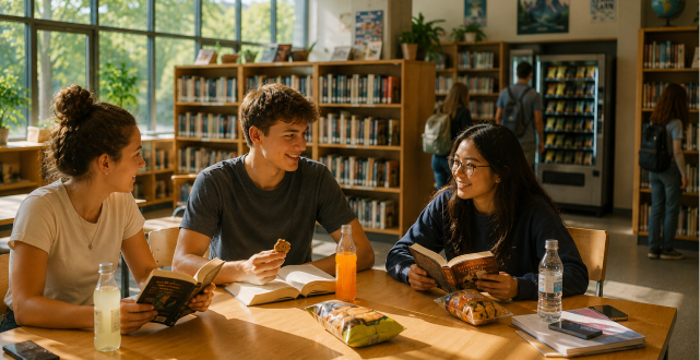Snackautomaten in Schulen als Ergänzung