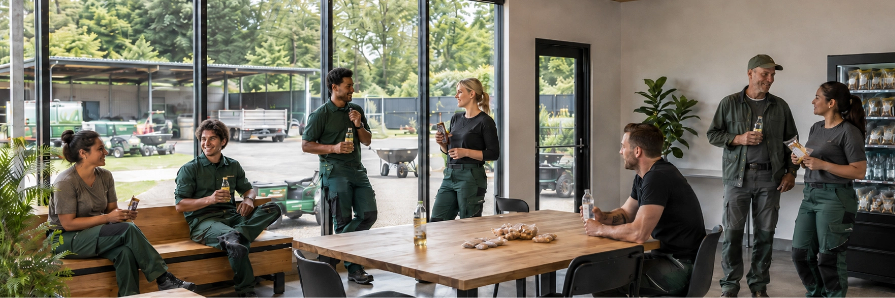 Gemeinsame sportliche Betätigung in der Vorsorgeklinik an der Ostsee