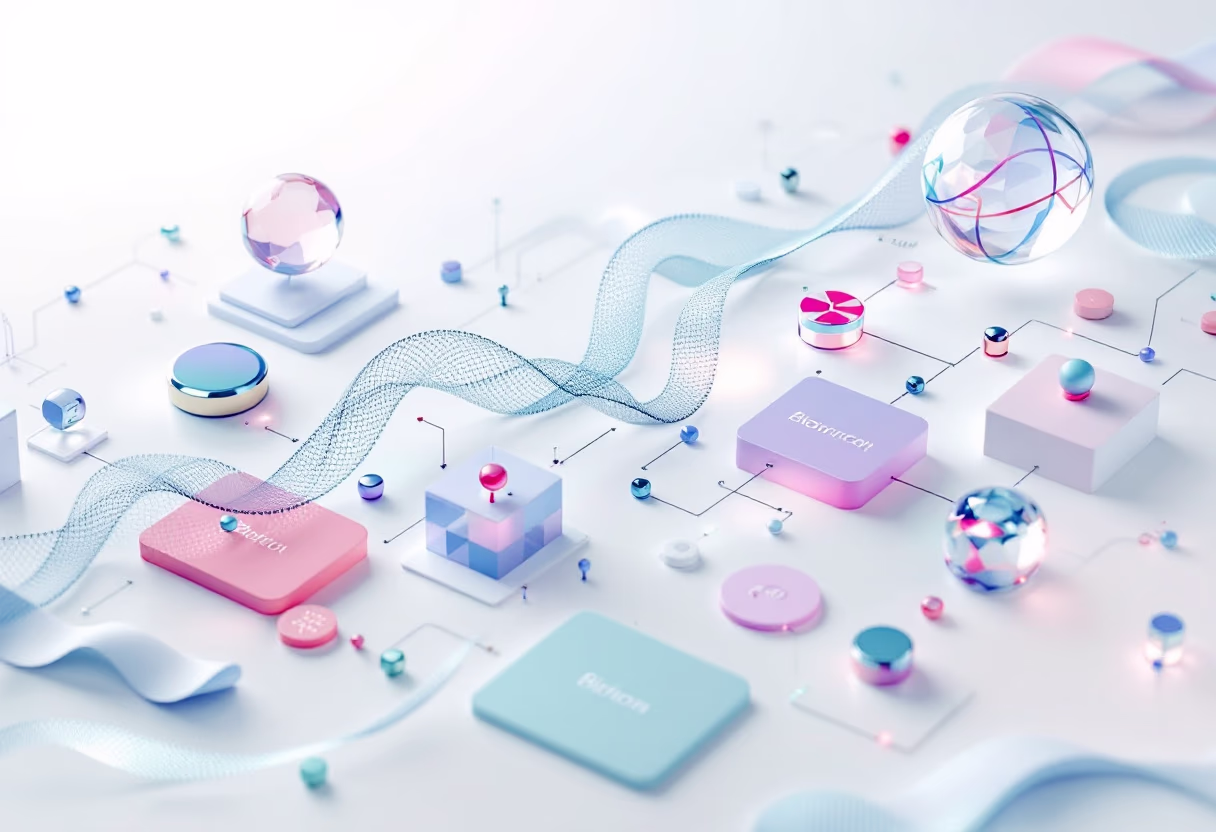 [background image] image of biotechnology process diagram (for an ai biotech company)