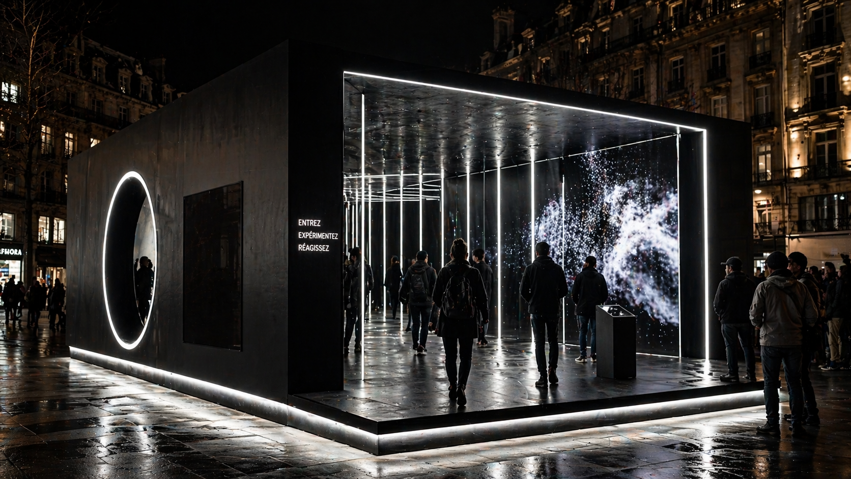 campagne immersive, installation artistique, marketing expérientiel publicité 