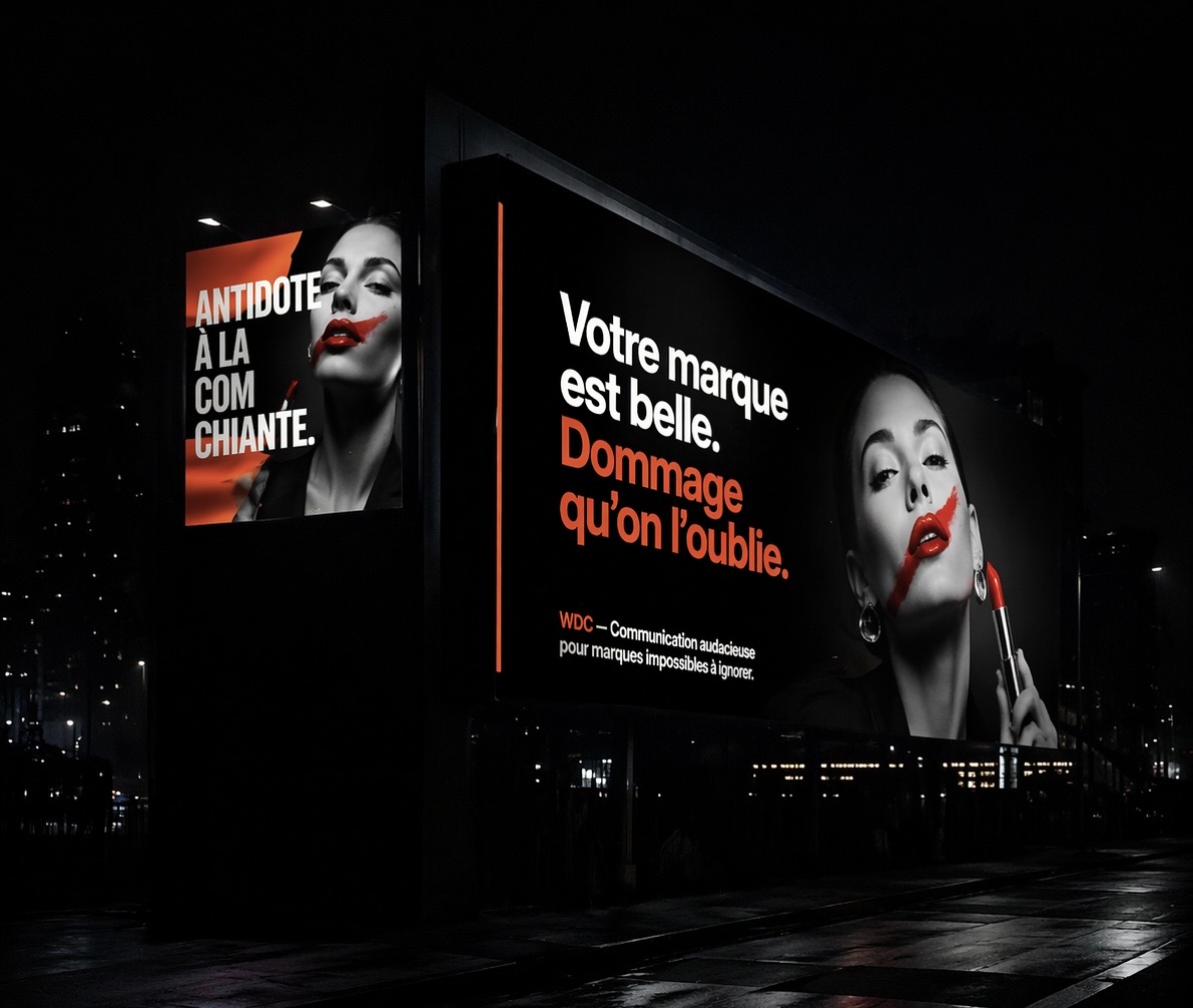 affichage publicitaire WDC, campagne créative, communication impactante, agence publicitaire Paris