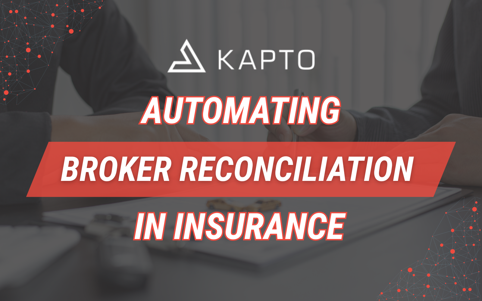 Two people reviewing financial documents related to broker reconciliation in insurance