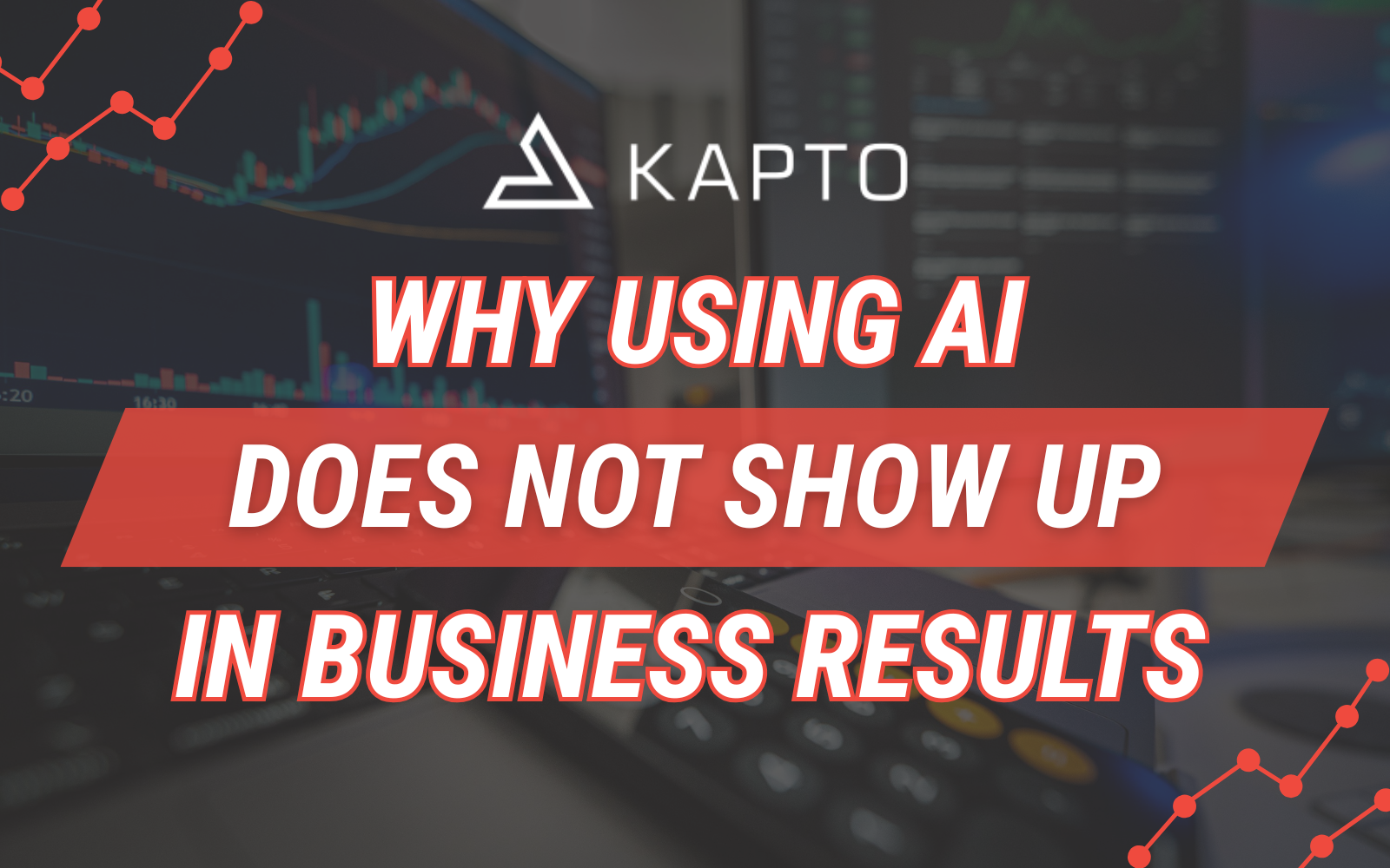 Business charts and data displayed on screens during result analysis