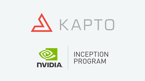 KAPTO AI and NVIDIA Inception Program logos displayed together
