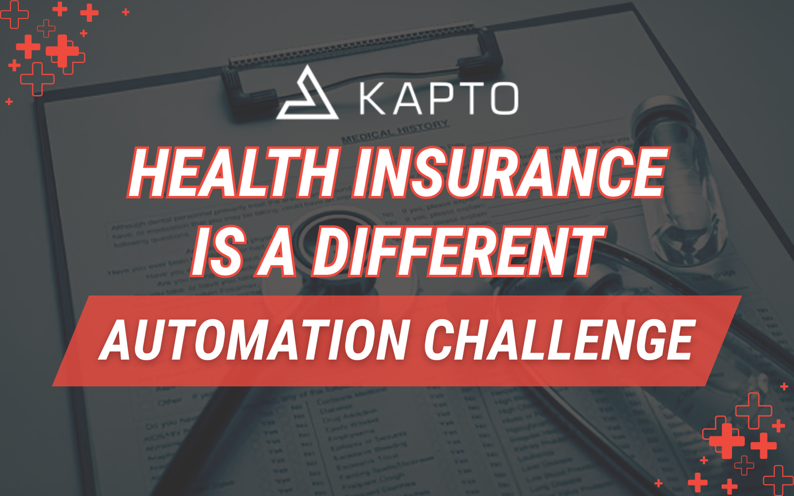 Health insurance claim form with medical documents and a stethoscope on a desk during reimbursement processing