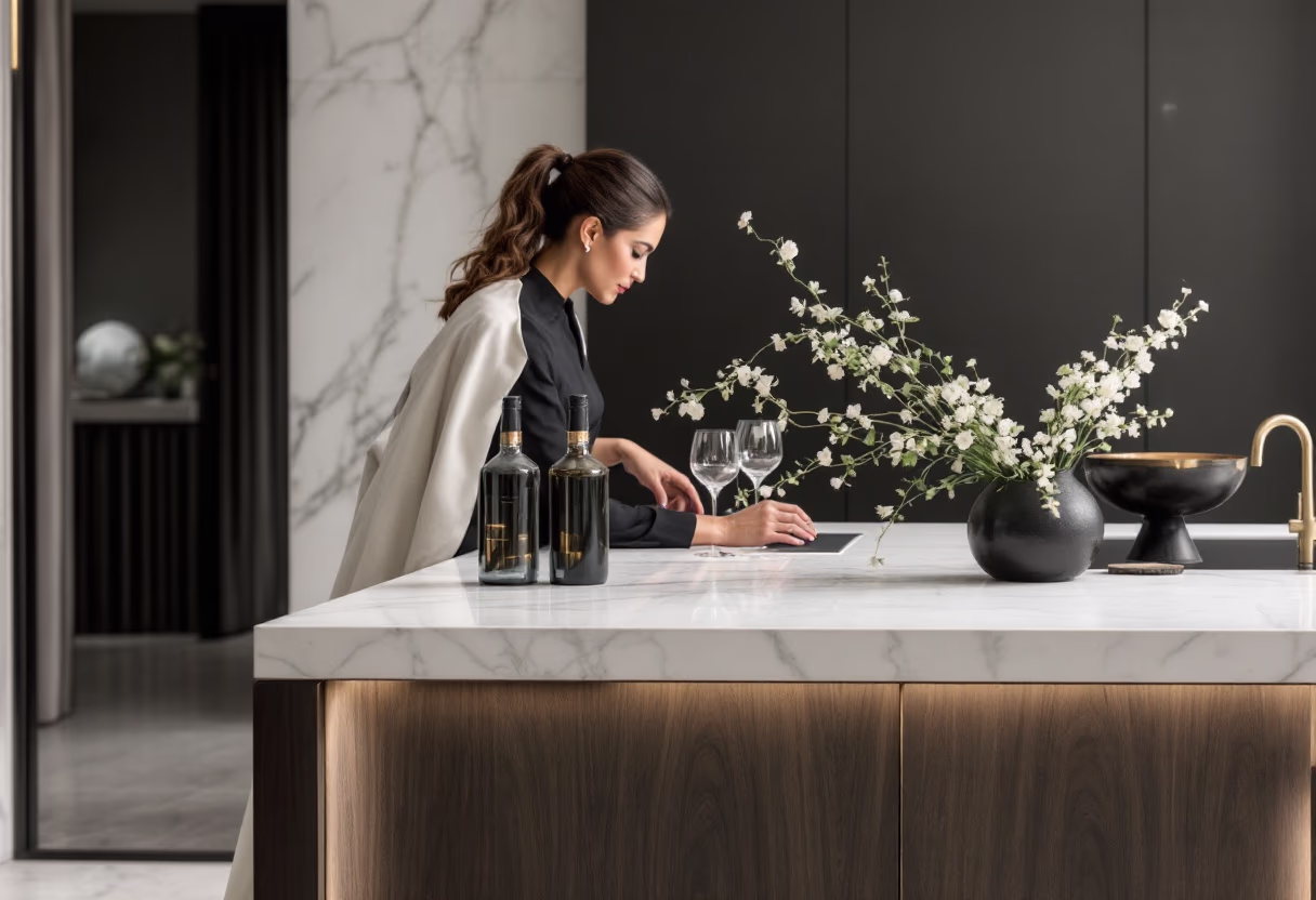 image of a customer inquiry at an event planning service reception