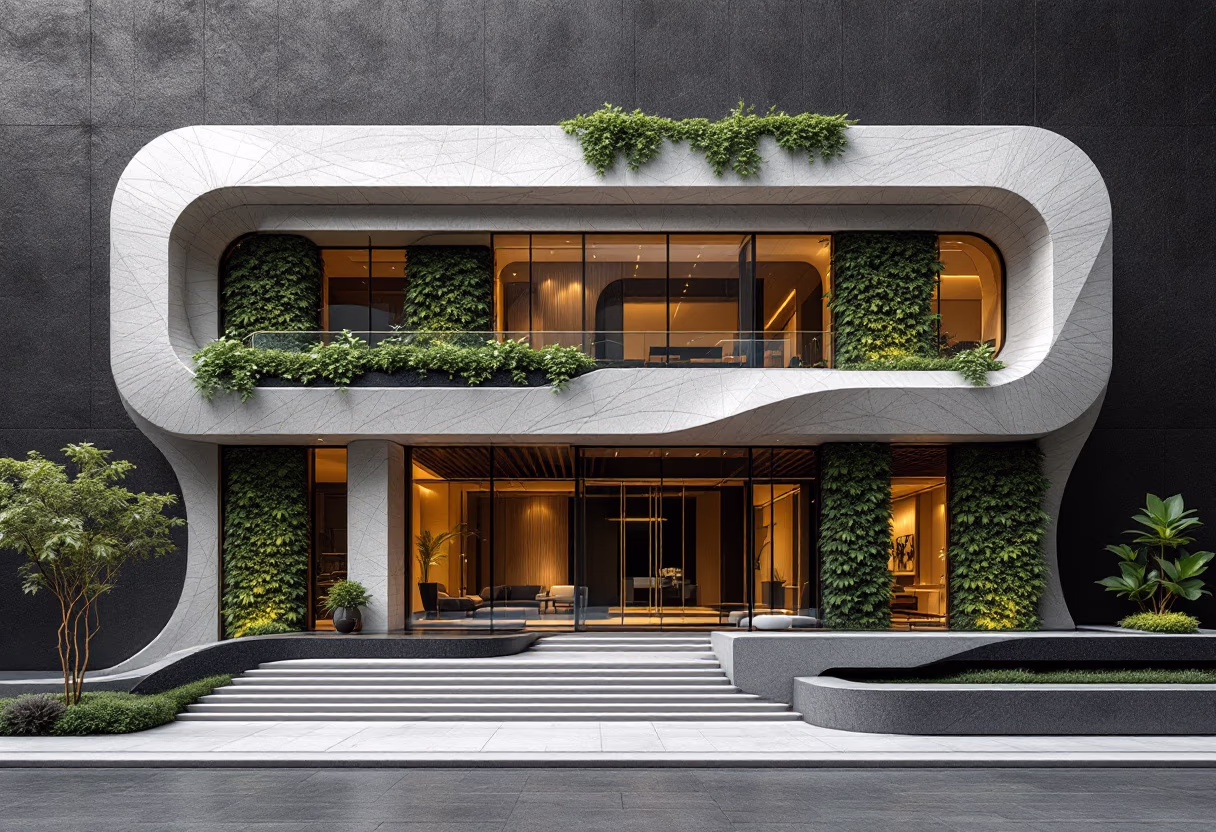 image of a green building architecture