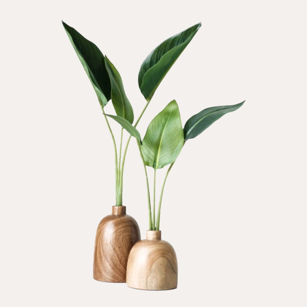 Wooden Short Pot