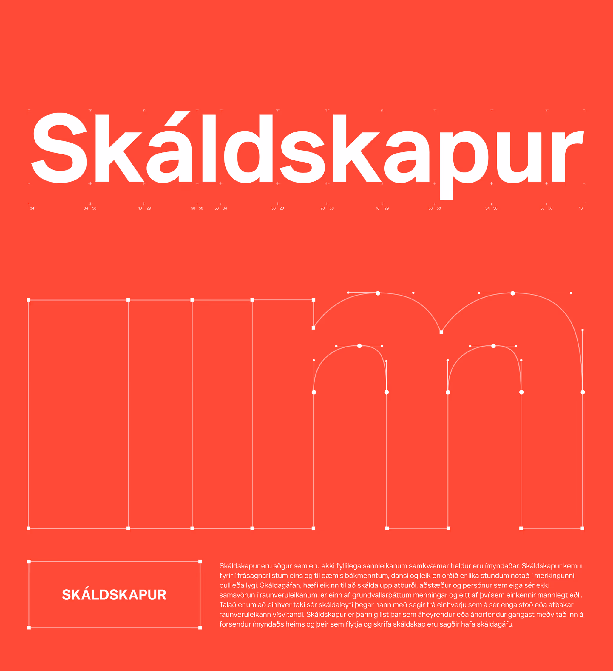 Promotional graphic design for ReGlyph fonts.