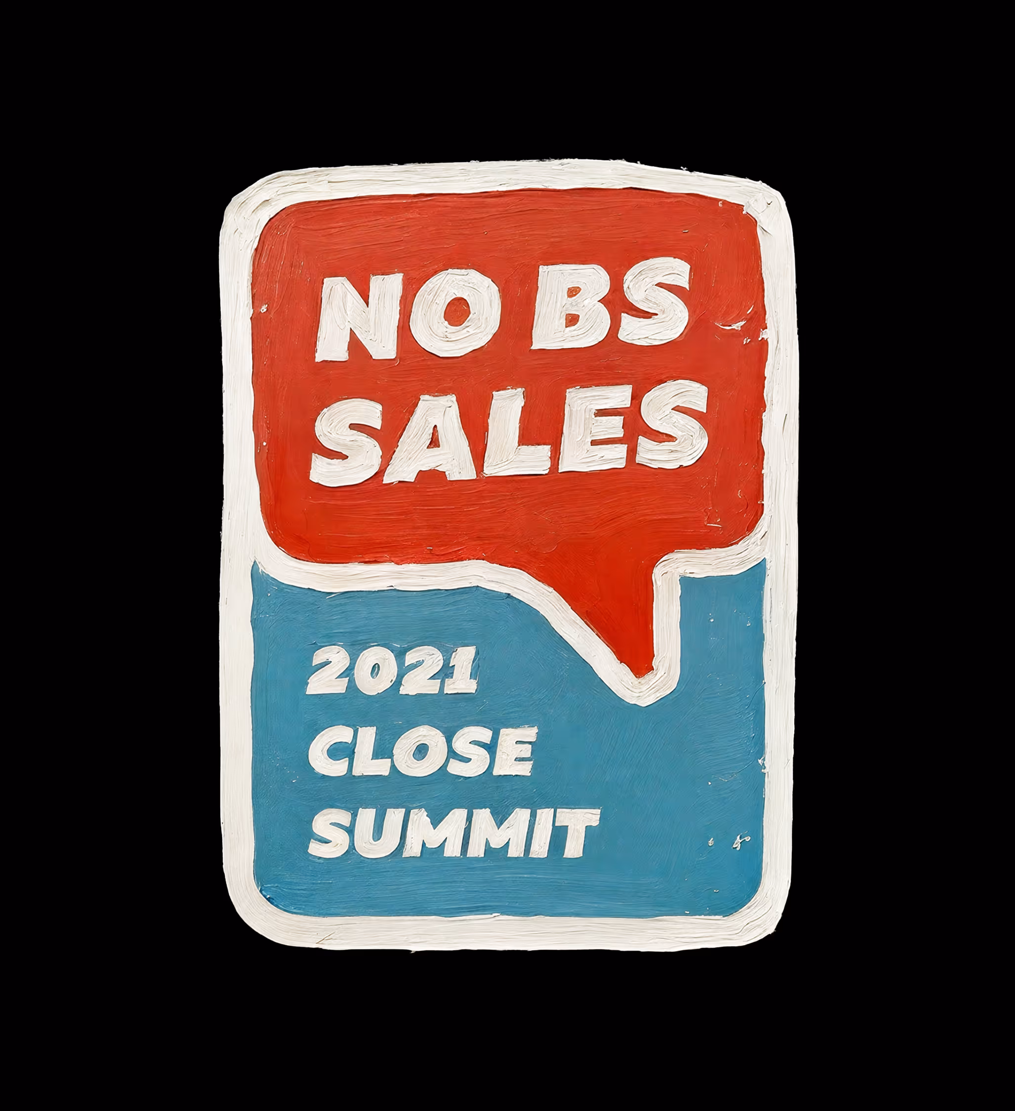 Badge graphic design for "No BS Sales Summit 2021" for Close.