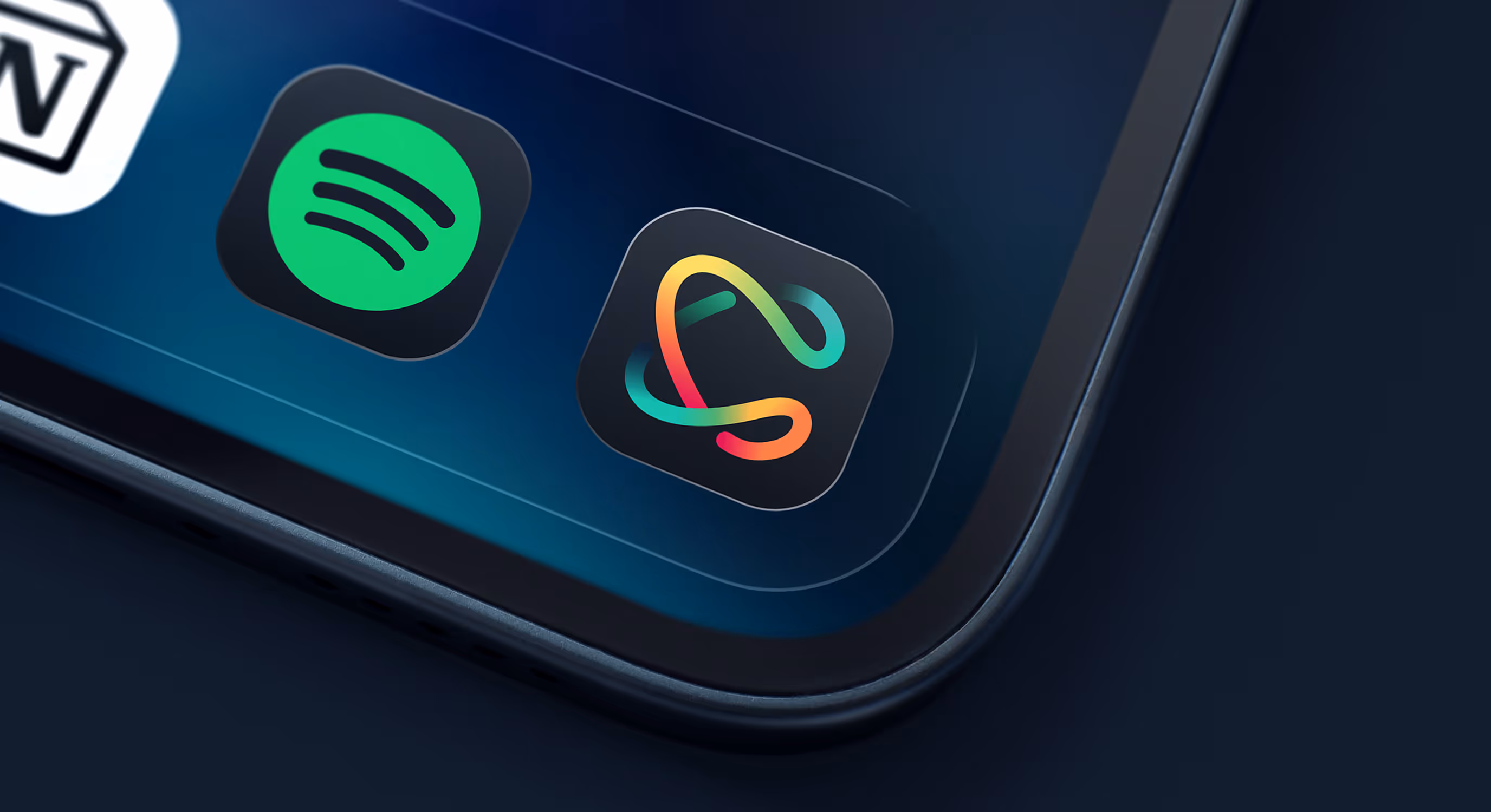 iPhone app mockup featuring a logo design for Chloe by Close