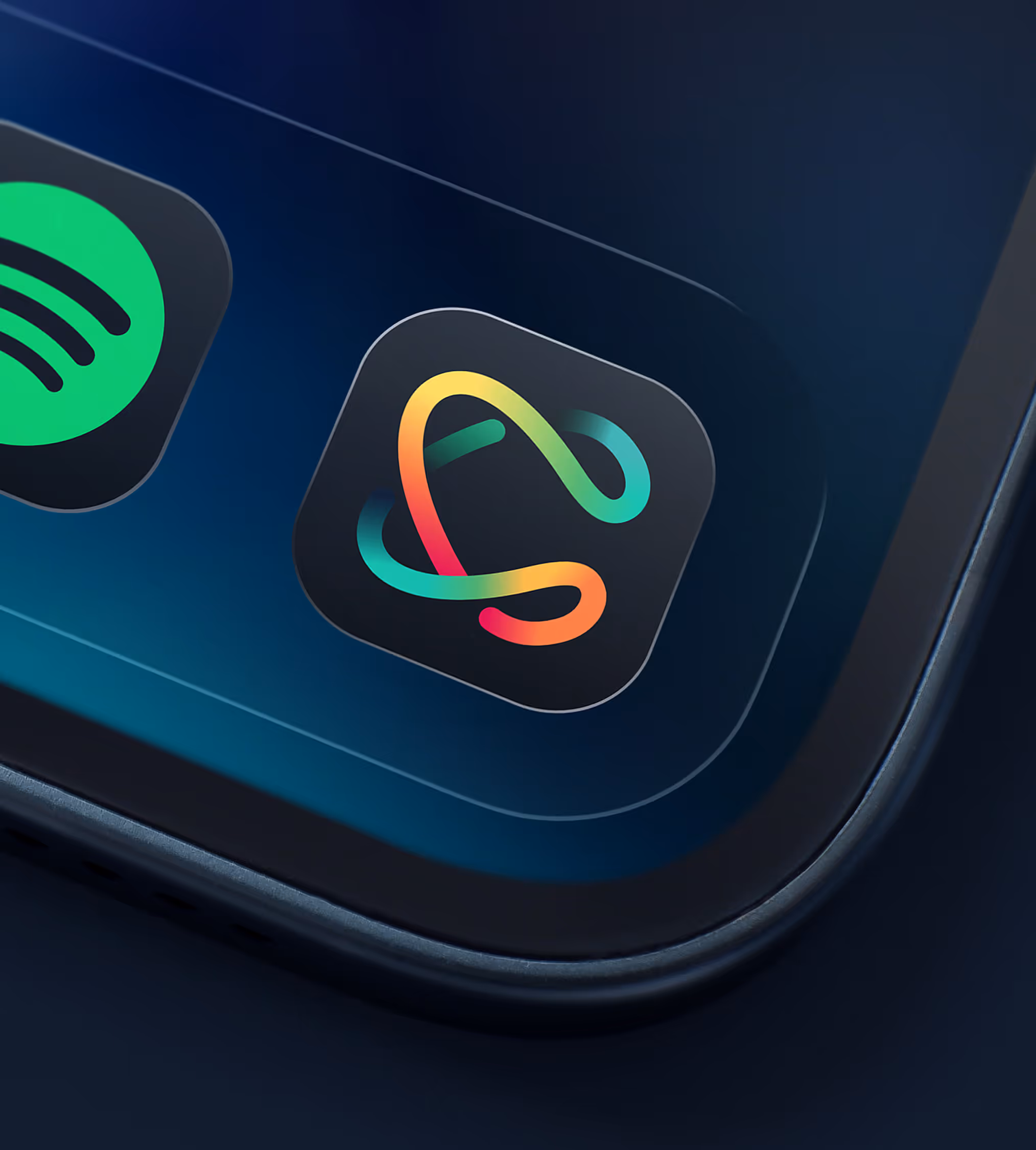 iPhone app mockup featuring a logo design for Chloe by Close