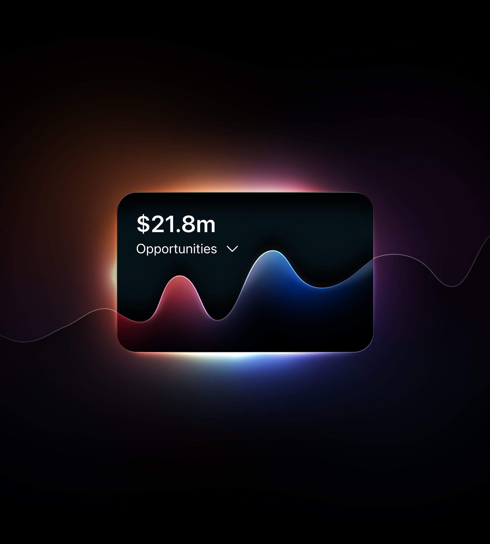 Promotional graphic design of a Close Opportunity card.