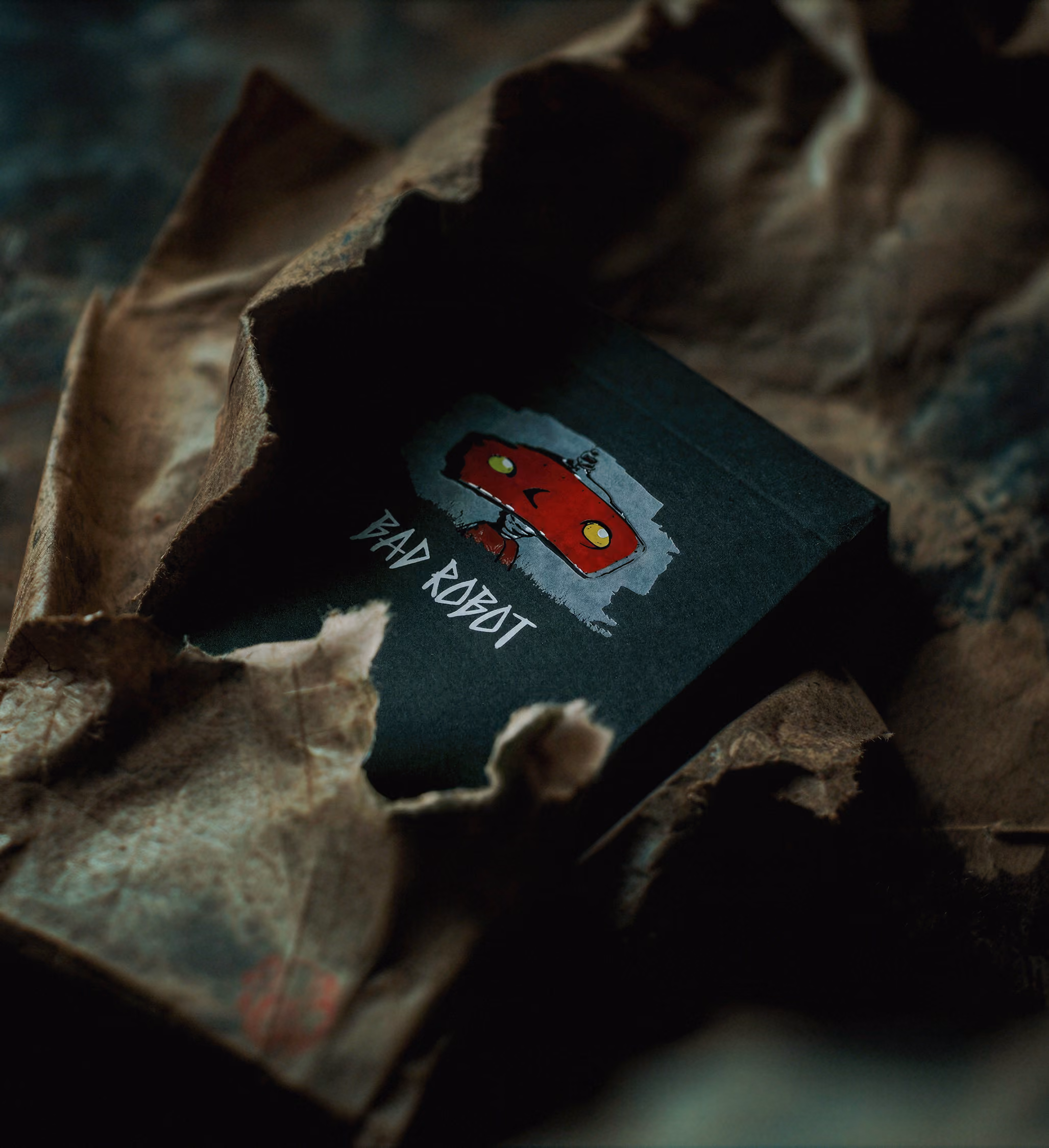 Product shot of Bad Robot playing cards.