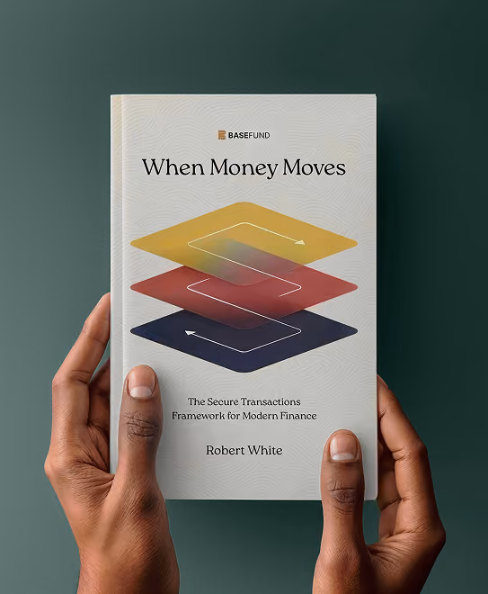 Book cover design for "Where Money Moves" created for Basefund.