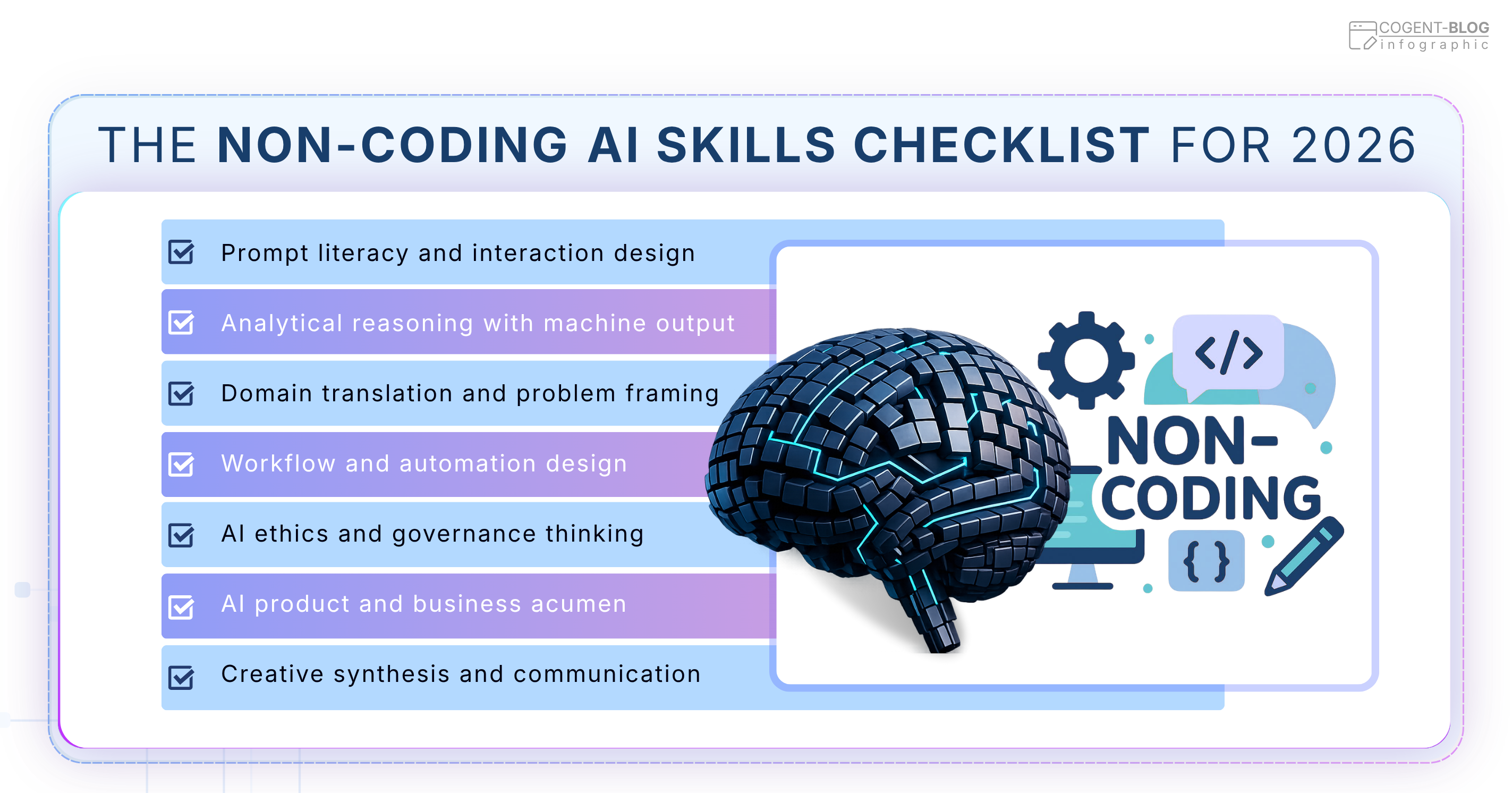 Non-coding AI skills checklist for 2026