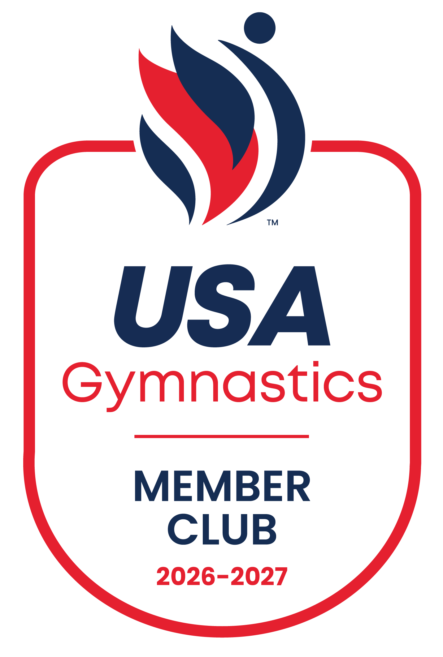 USA Gymnastics Member Club 2026–2027 logo