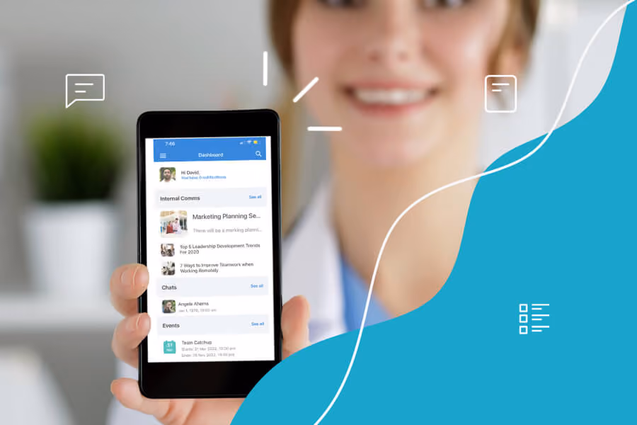 Intranet & Mobile App features that can improve your internal operations and make it easier for healthcare teams to provide the best care possible.