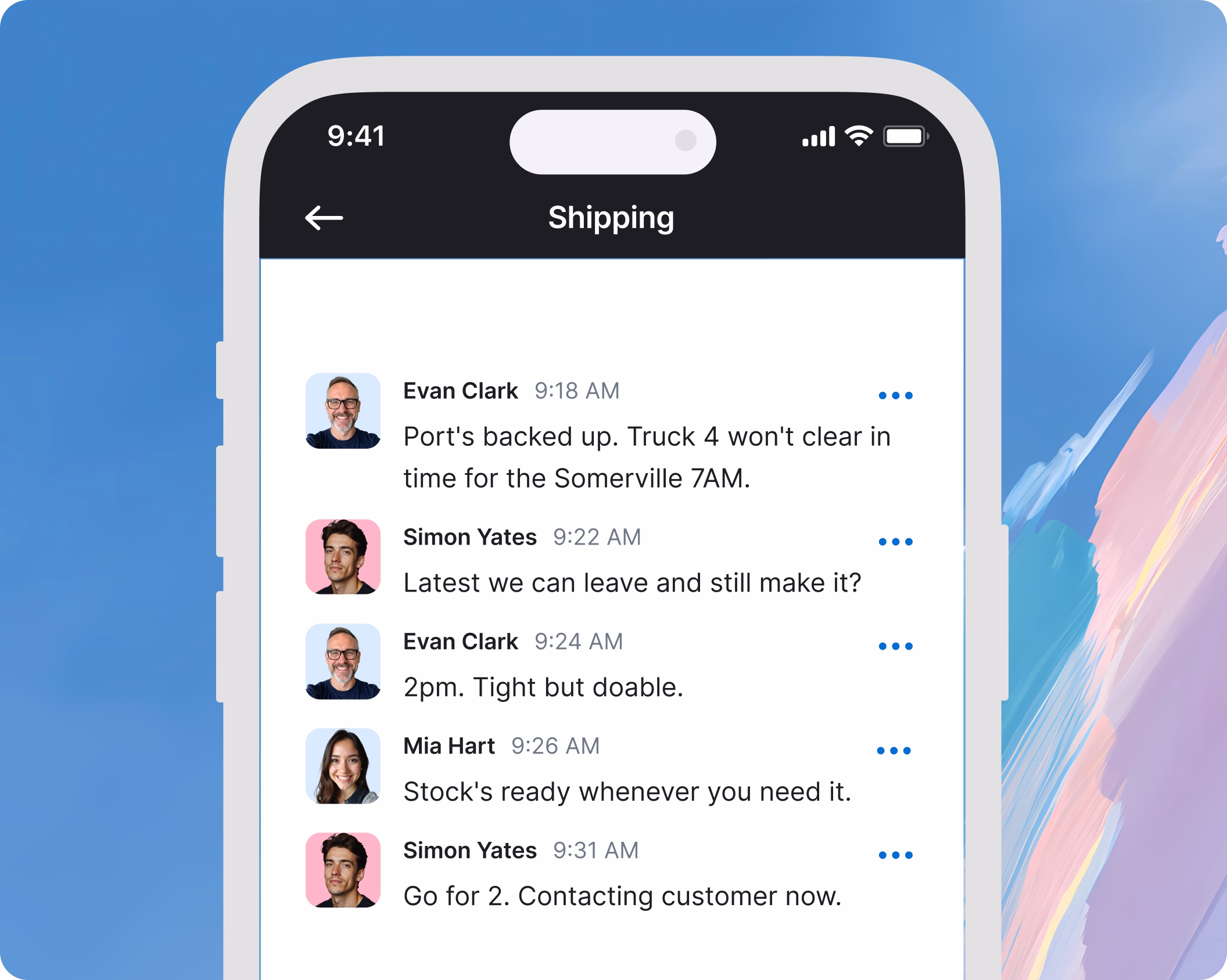 Chat, news and praise on the phone they already carry.