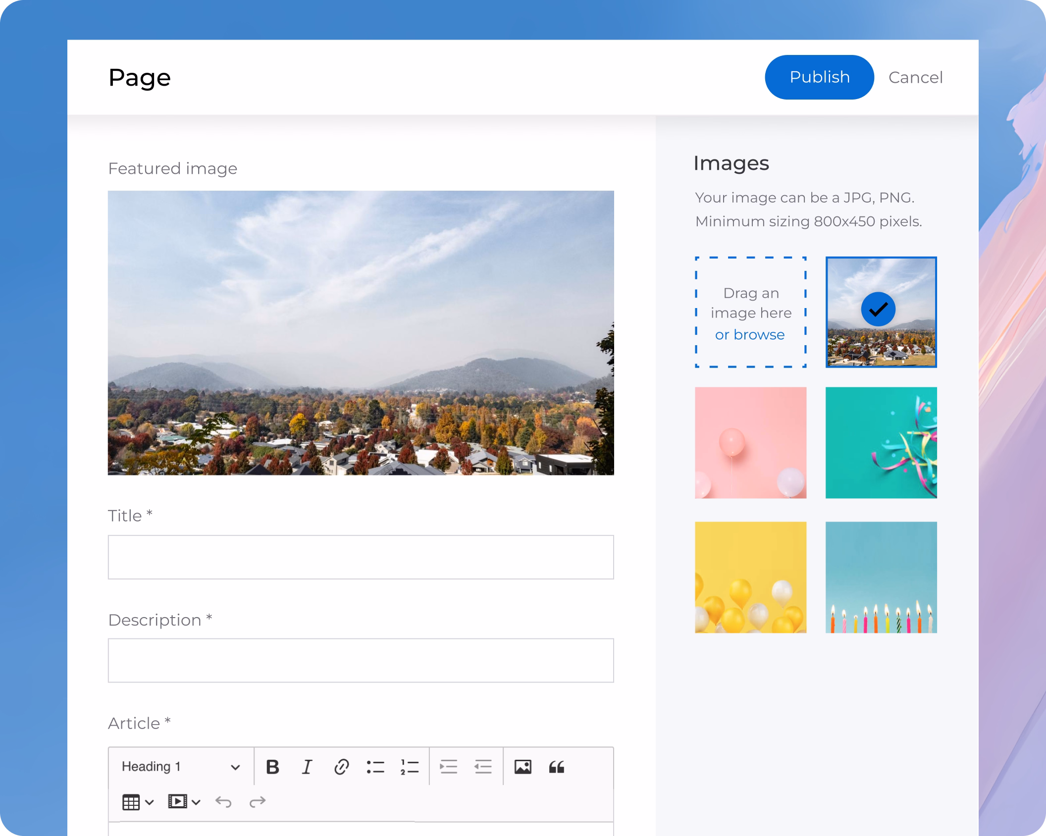 Update web pages fast