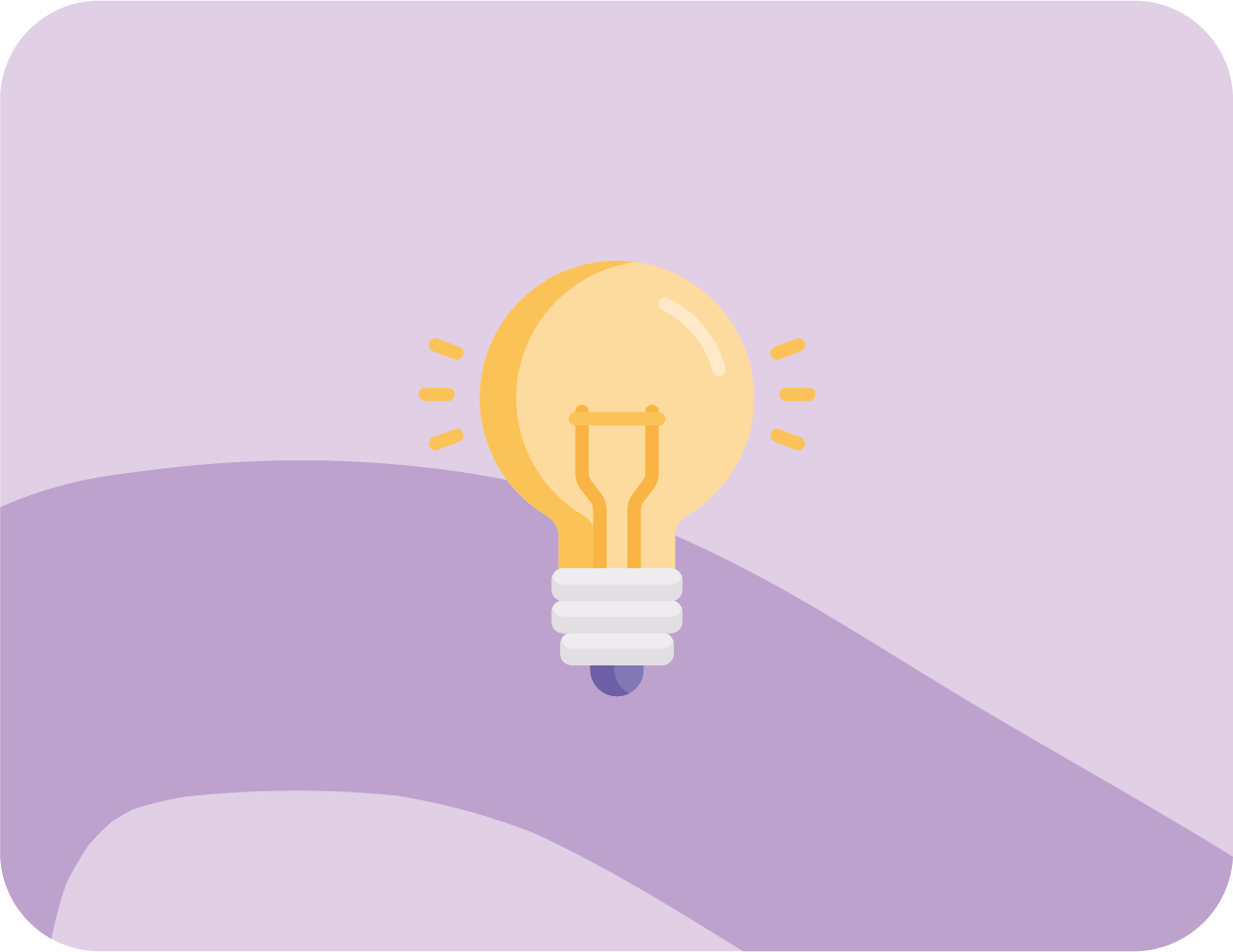 Illustratie van een gloeilamp