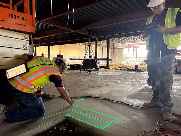 Laser Guided Layout for framing