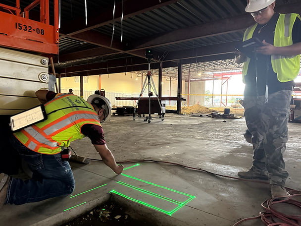 Laser Guided Layout for framing