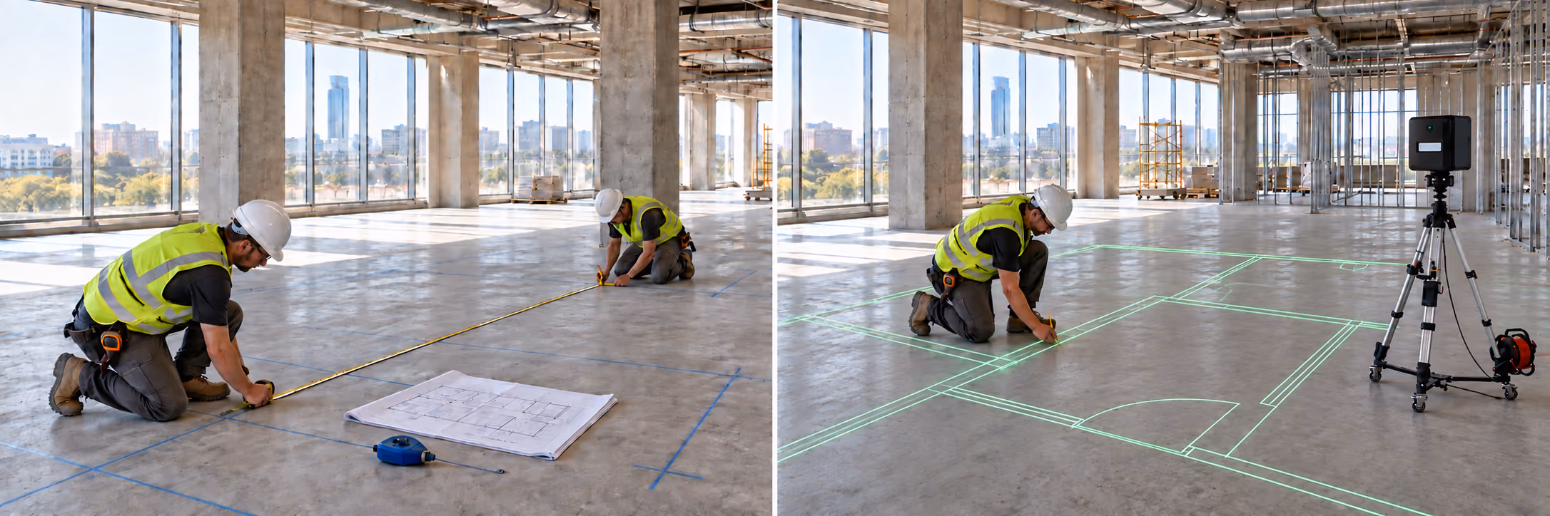 Indoor Construction Layout: From Traditional Methods to Digital Precision