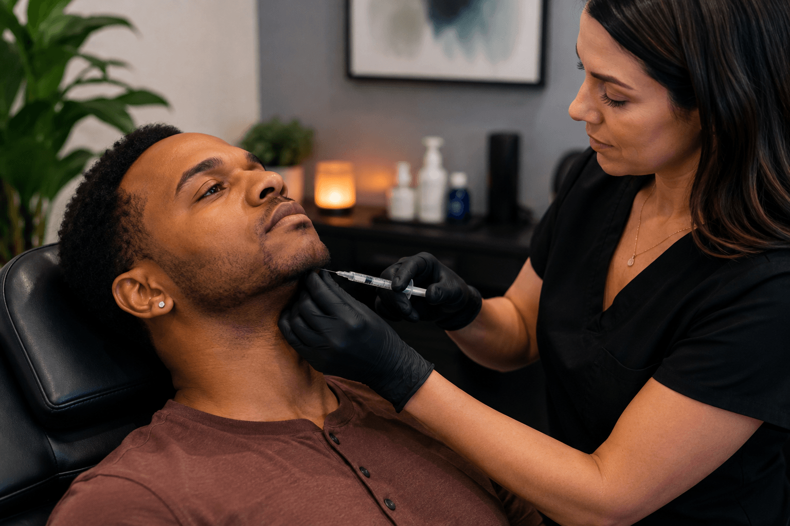 Kybella injection treatment for submental fullness at a Greensboro NC medspa