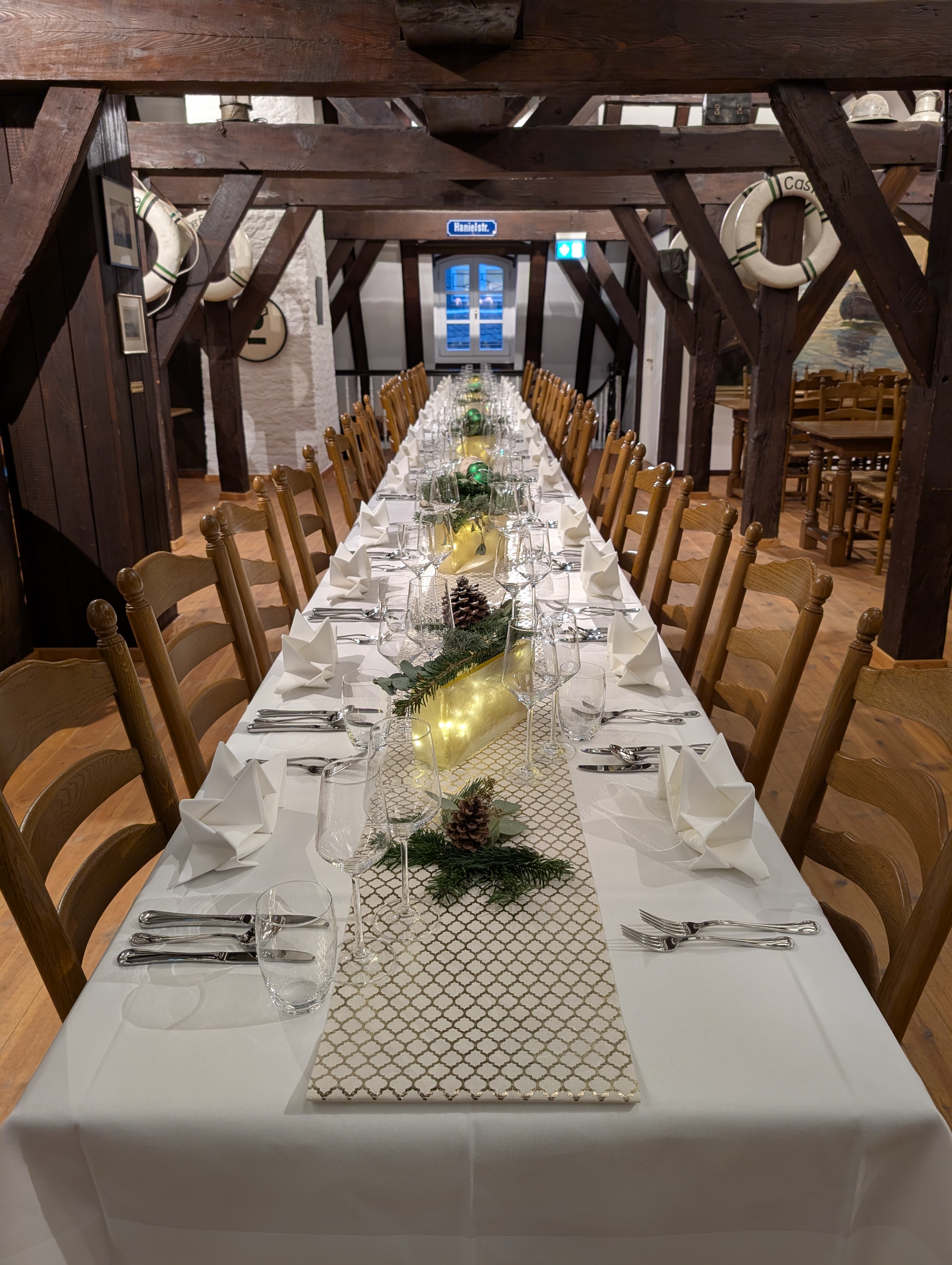 Weihnachtsfeier auf dem Speicher des Haniel Museums