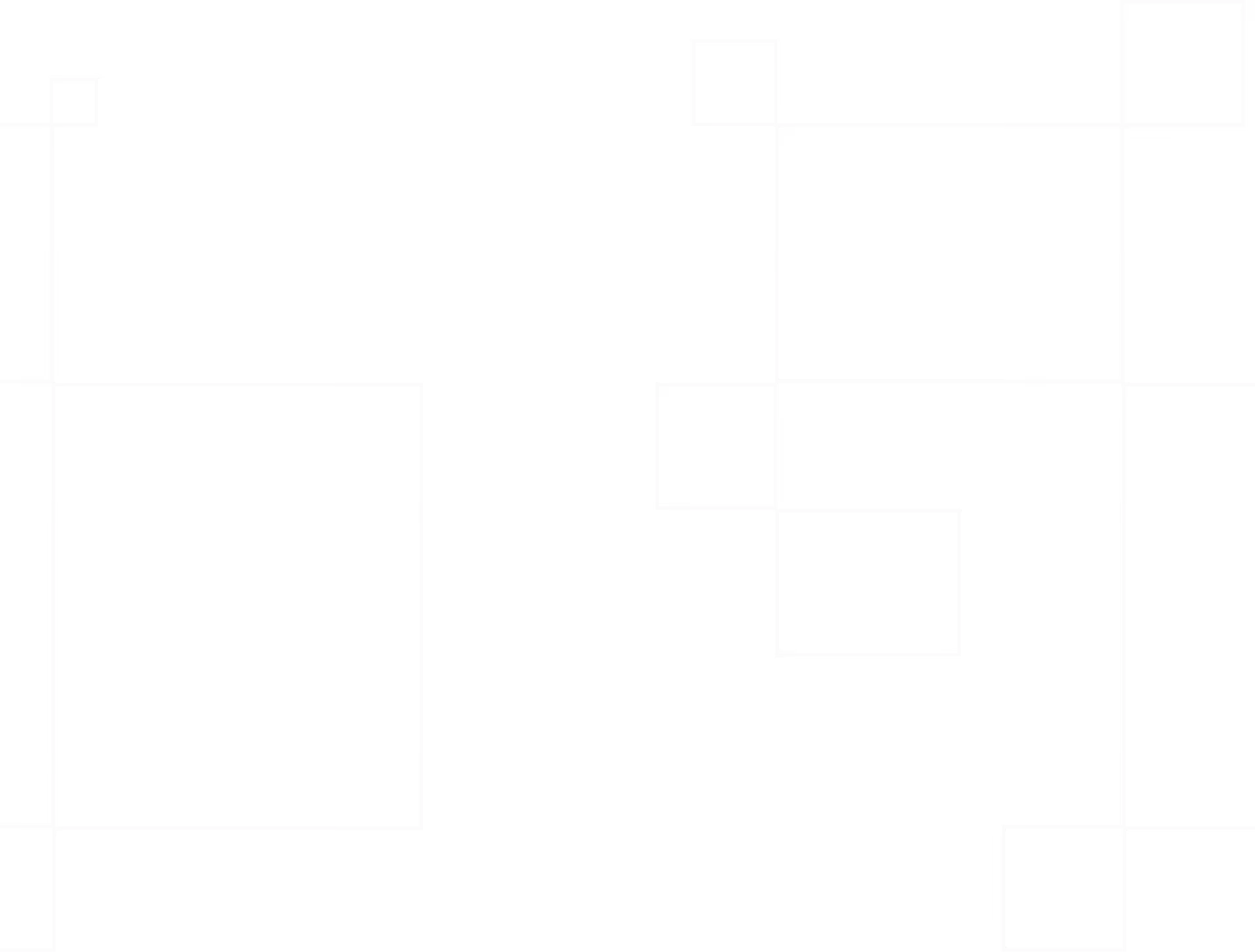 Abstract pattern of intersecting white outlined squares of various sizes on a black background.