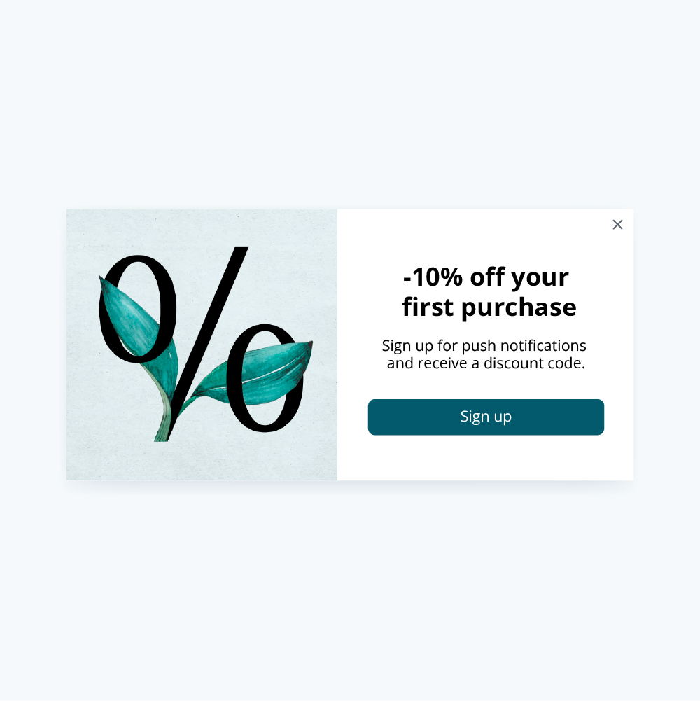 pop-up notifications