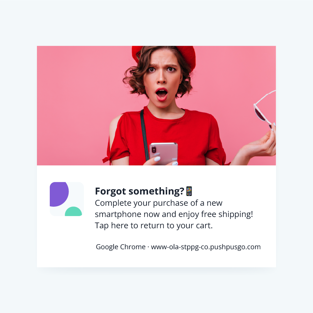 receiving push notifications abandoned users