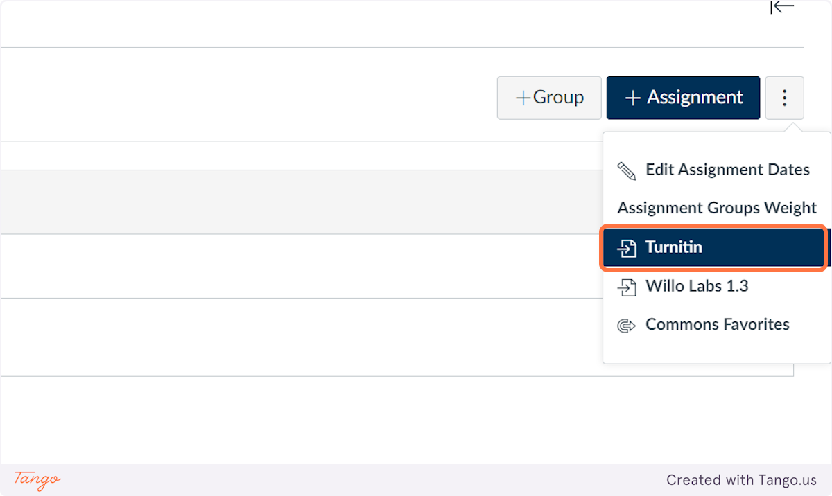 Click on Turnitin
