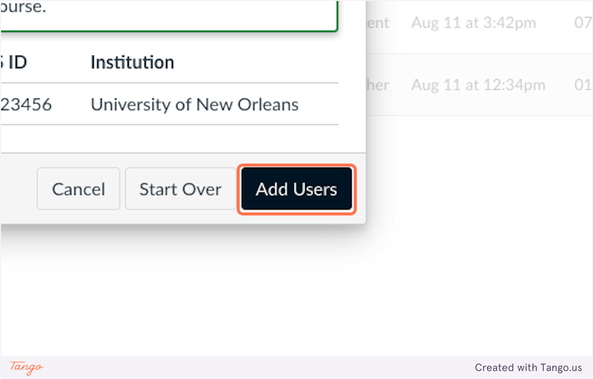 Click on Add Users
