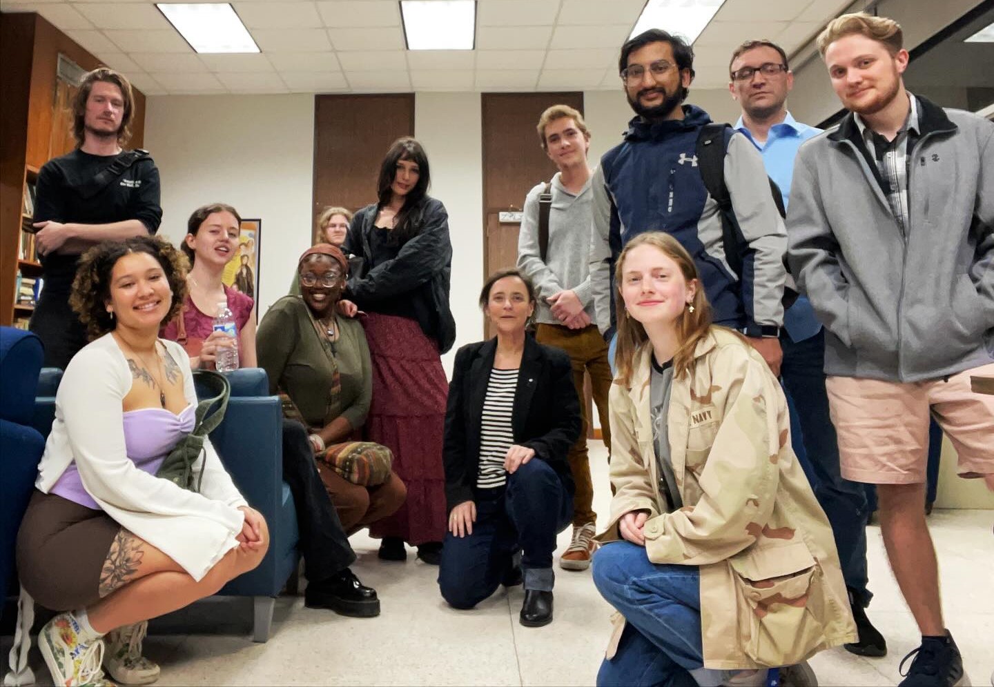 Students at a LSU New Orleans Philosophical Society Meeting