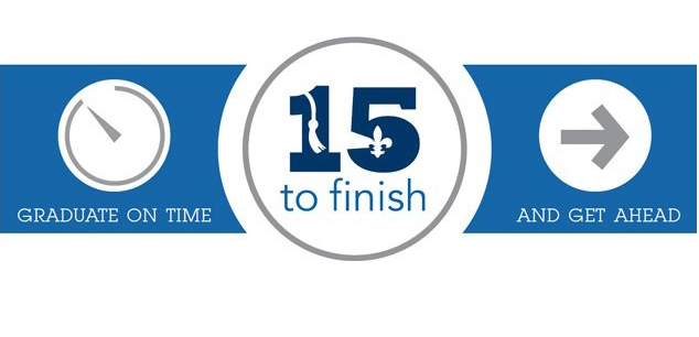 15 to finish