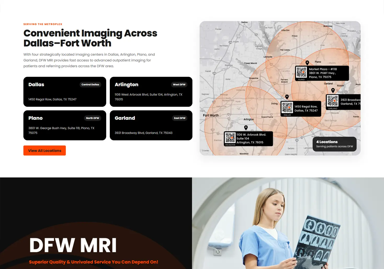 DFW MRI Website Redesign