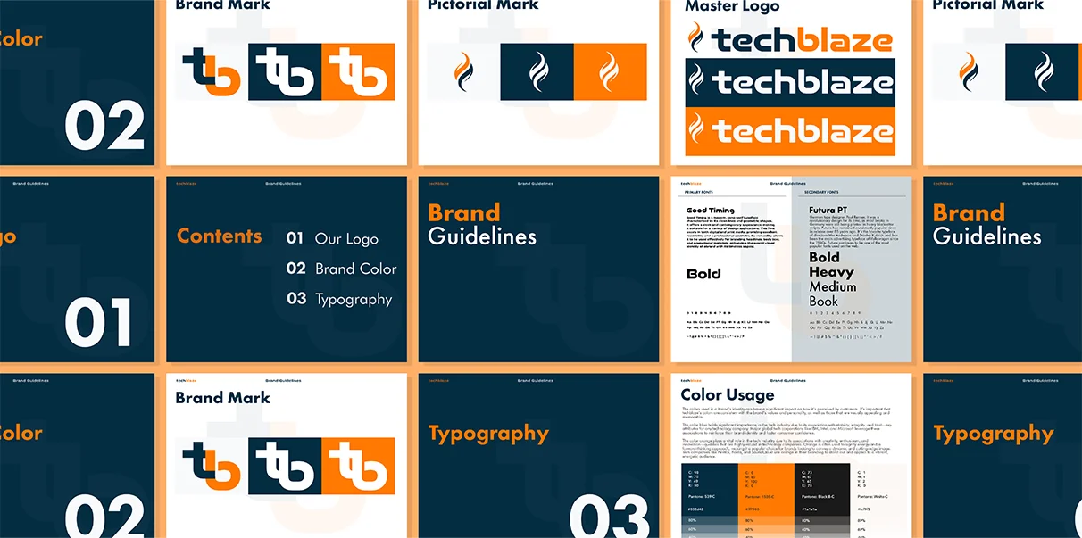 TechBlaze Brand Identity & Website
